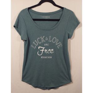 Lucky Brand "Luck & Love Are Free" graphic t-shirt